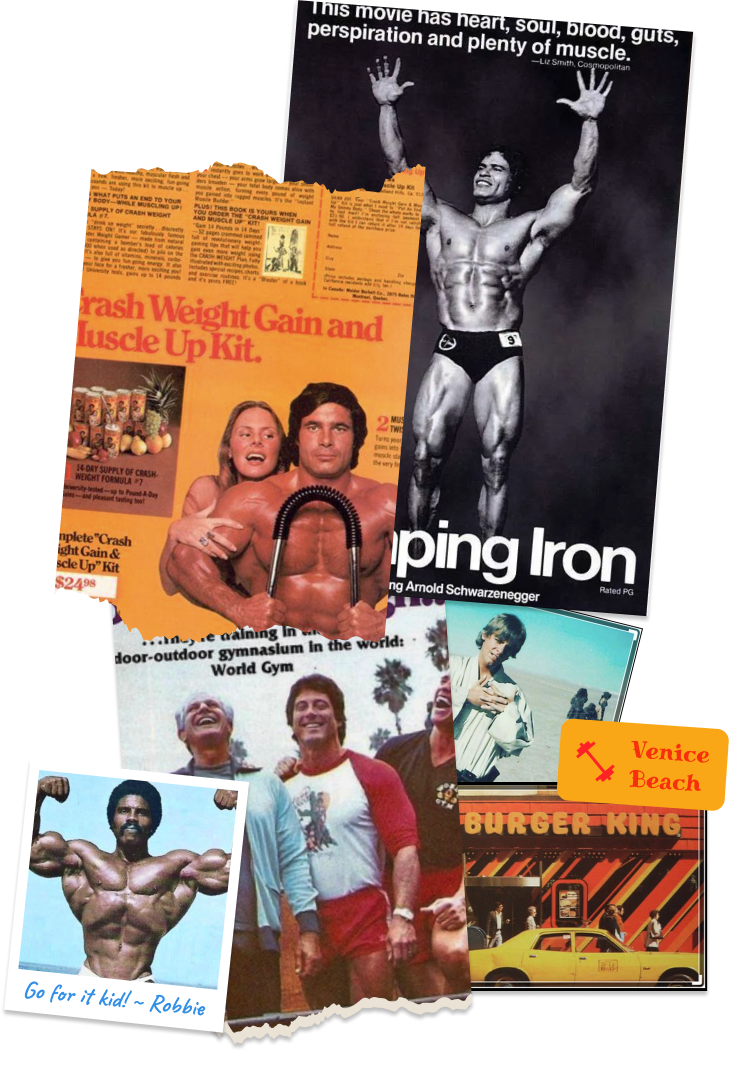 collage of bodybuilding images